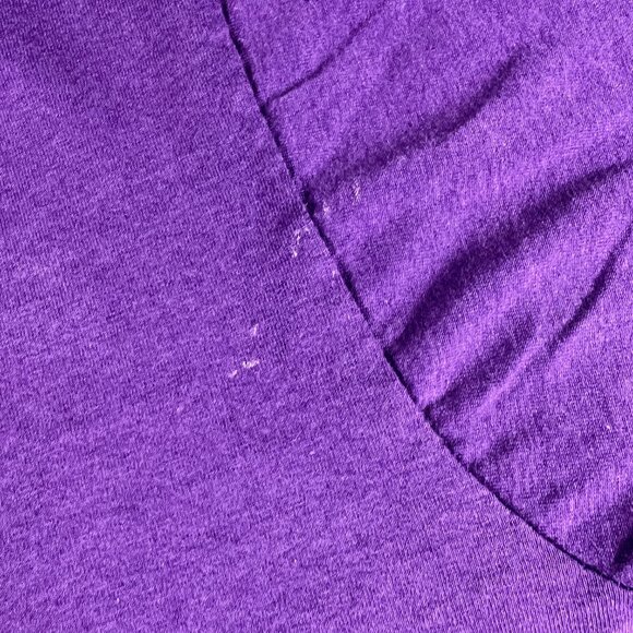 VTG 80s Star Trek Borg Jean Luc Picard Shirt Fits Medium Purle Single Stitch Tee - Picture 2 of 14